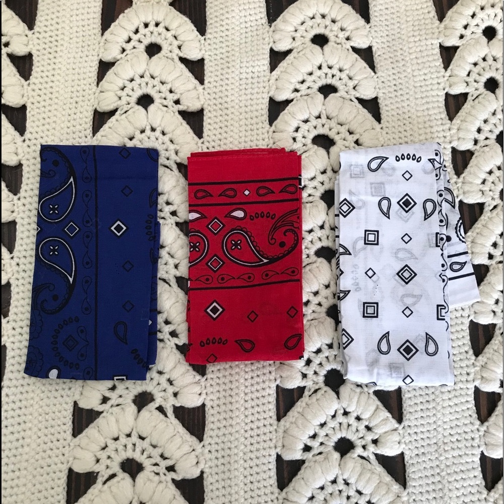 NWOT Classic Bandana Red/White/Blue Bundle